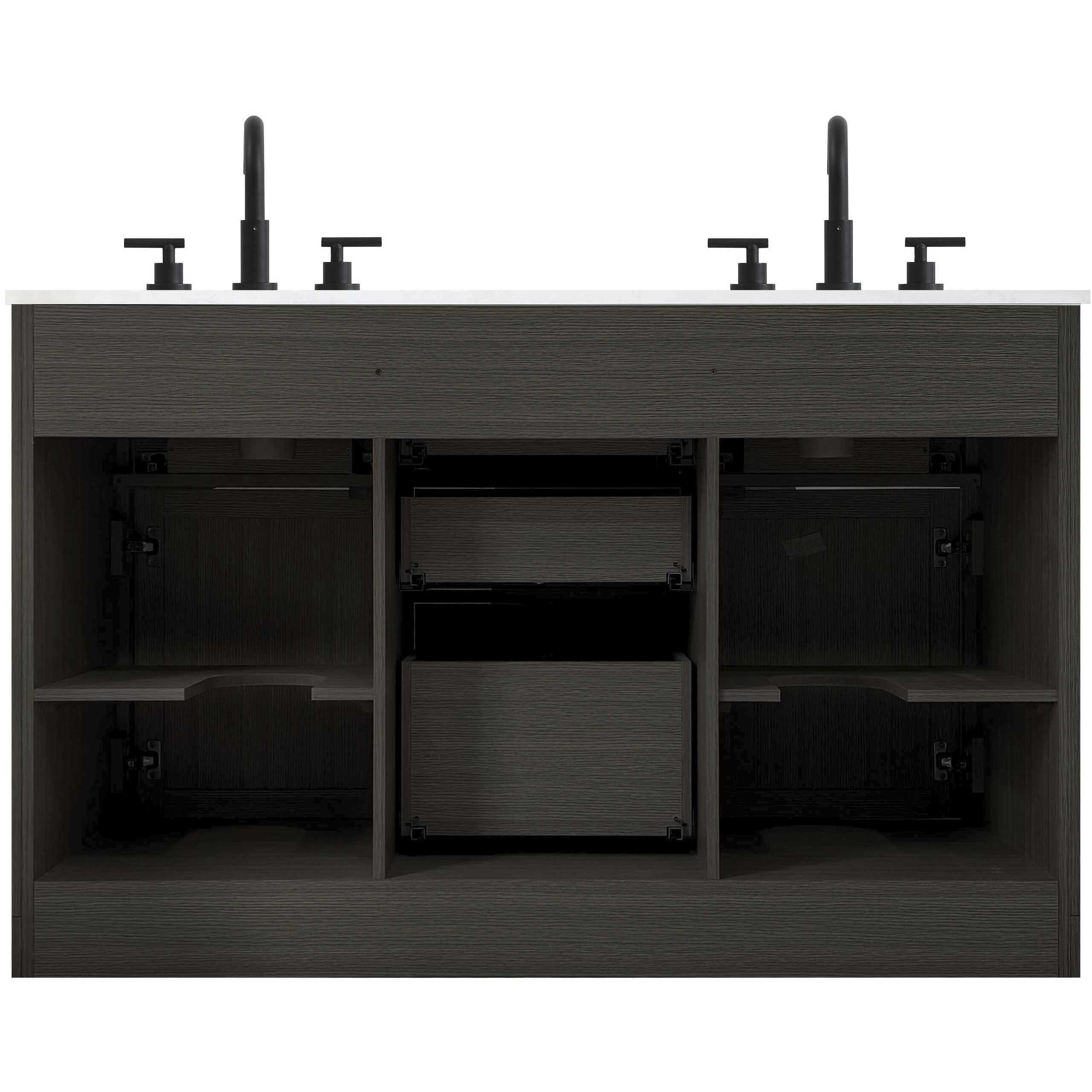 Alden 54 X 35 inch Mocha Brown Bathroom Vanity Cabinet