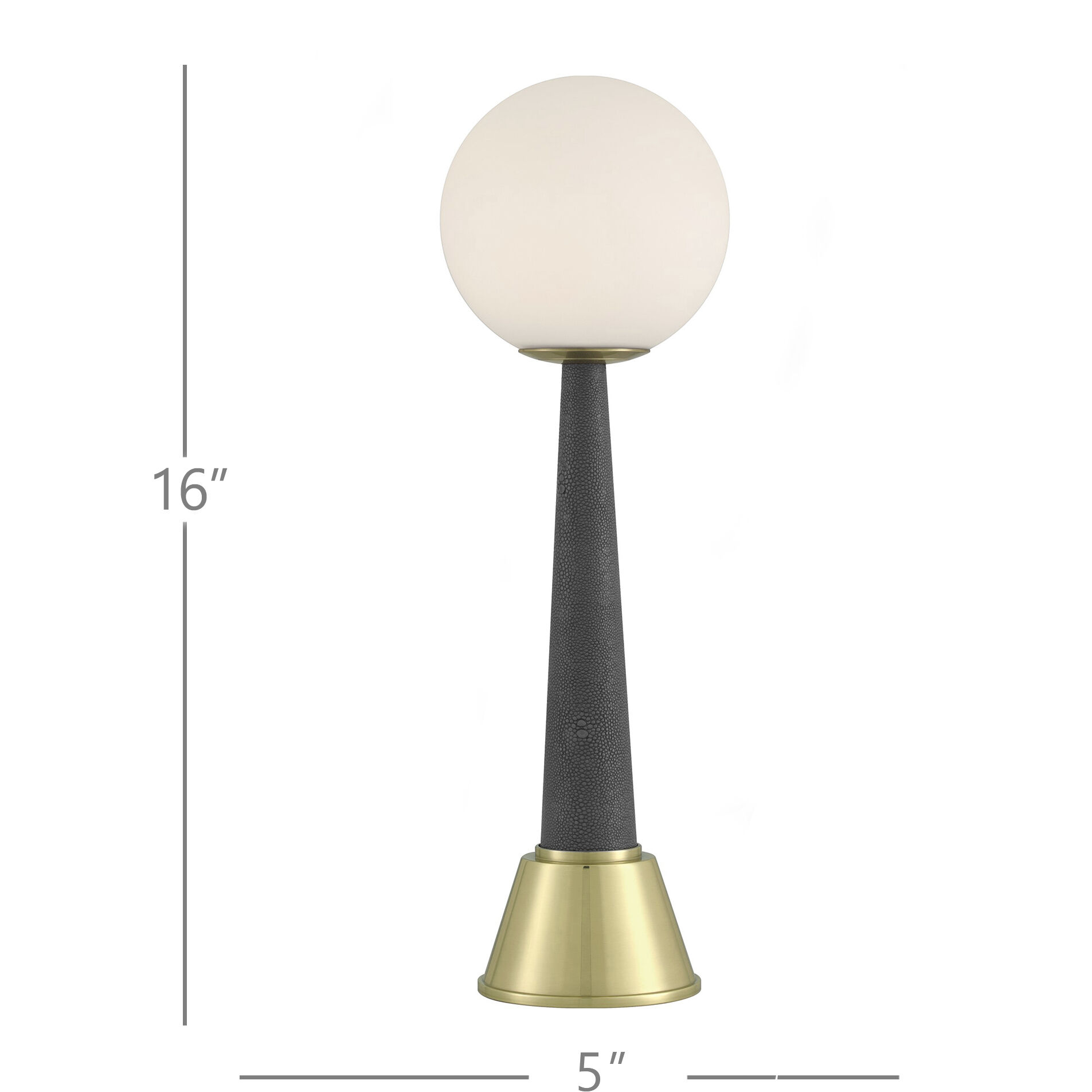 Sortie 16 inch 1.5 watt Polished Brass/Milk Cordless Table Lamp Portable Light