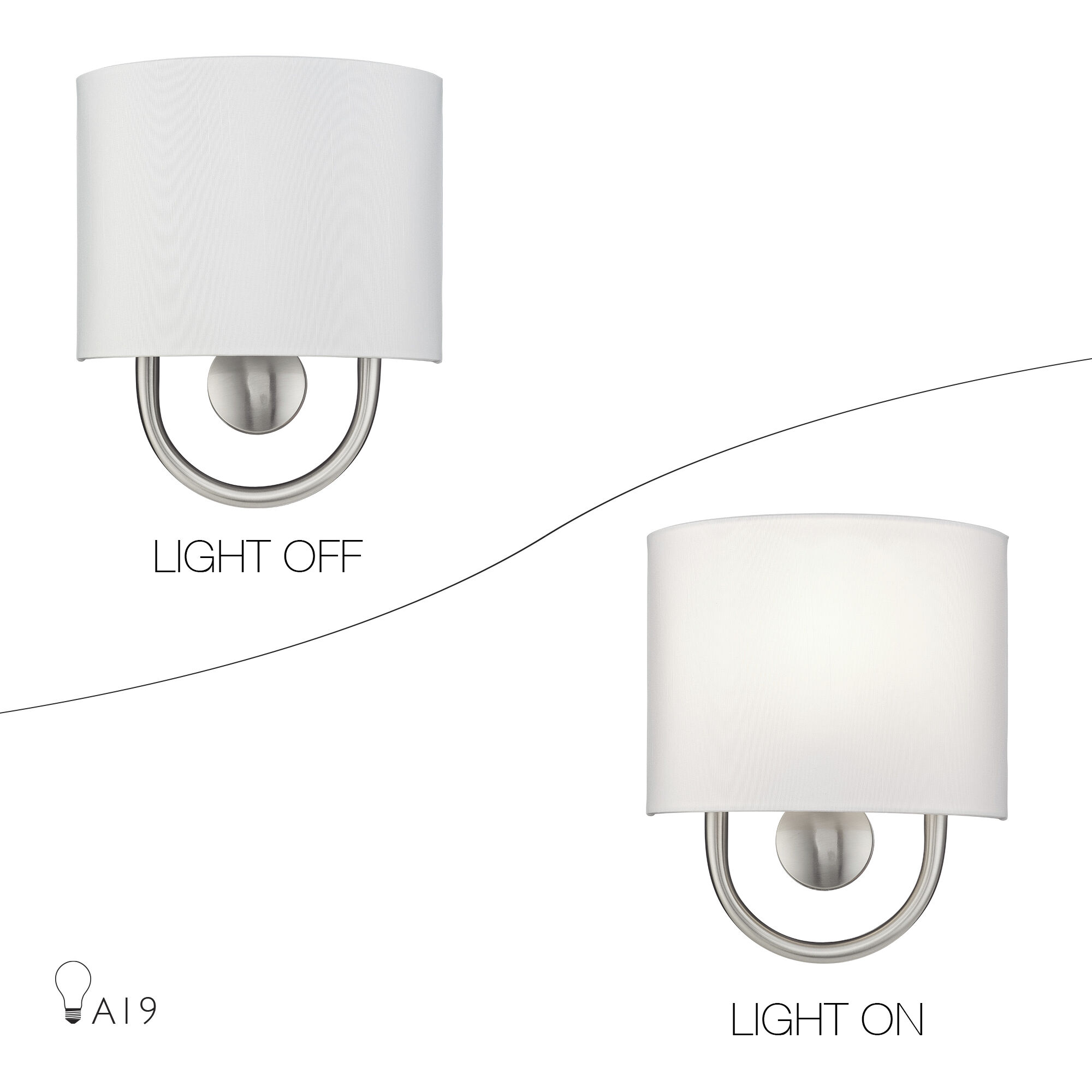 Stratton 1 Light 9 inch Brushed Nickel ADA Wall Sconce Wall Light