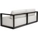 Remsen Java Black and Oyster White Outdoor Sofa