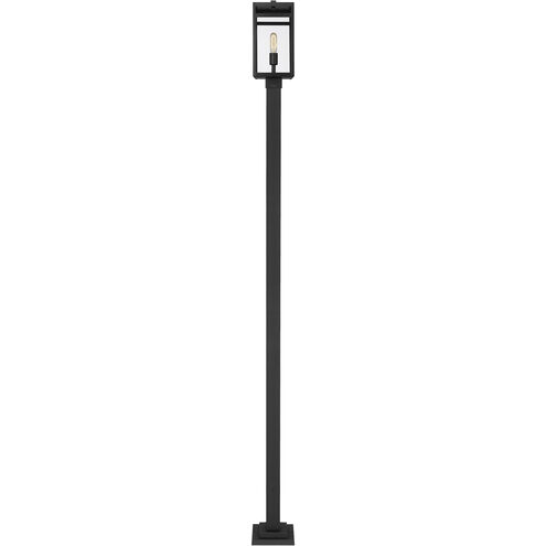 Nuri 1 Light 111.5 inch Black Outdoor Post Mounted Fixture