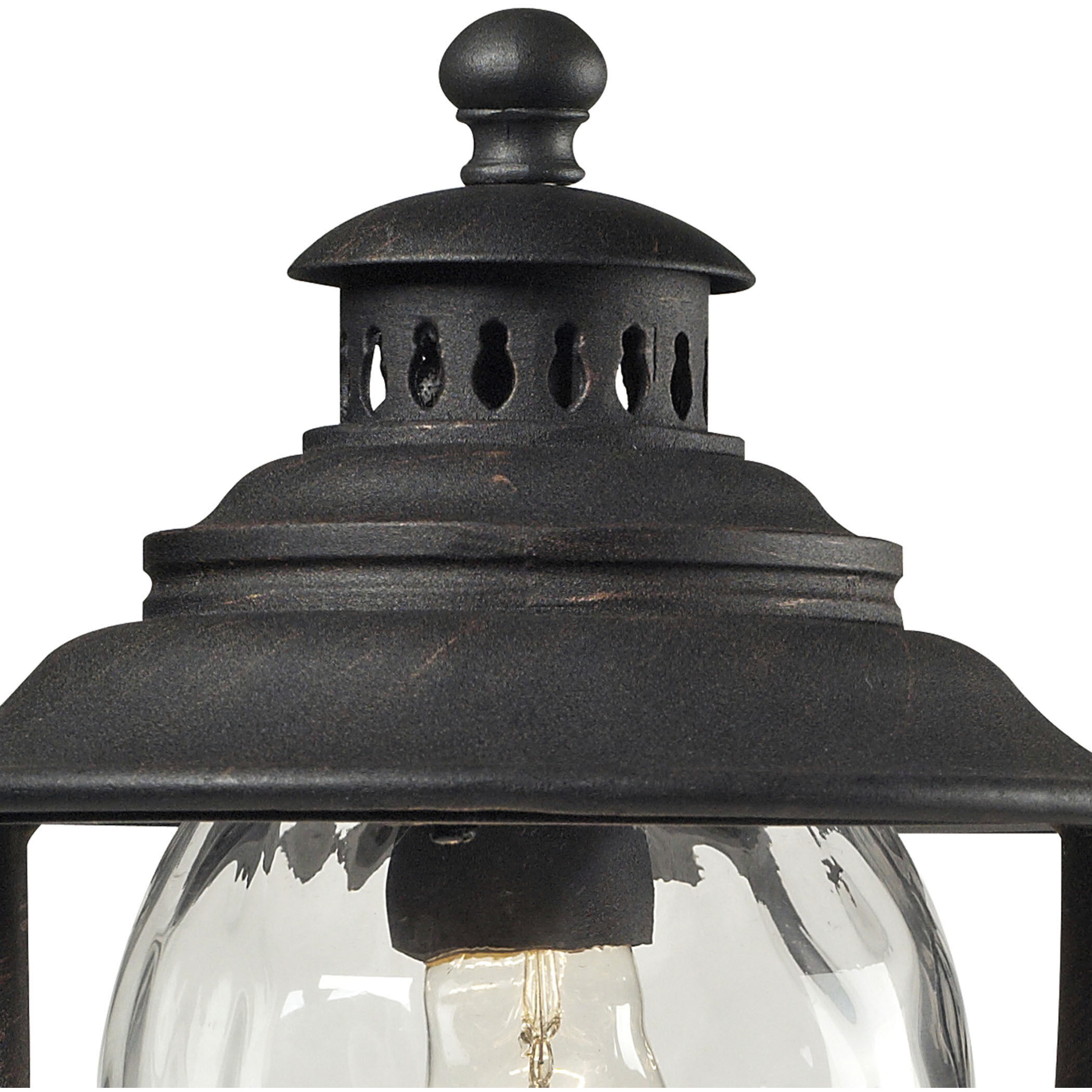 Searsport 1 Light 15 inch Weathered Charcoal Outdoor Post Light