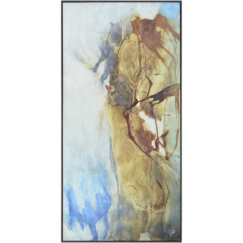 Crestone Gold and Rust with Dark Brown Canvas Art