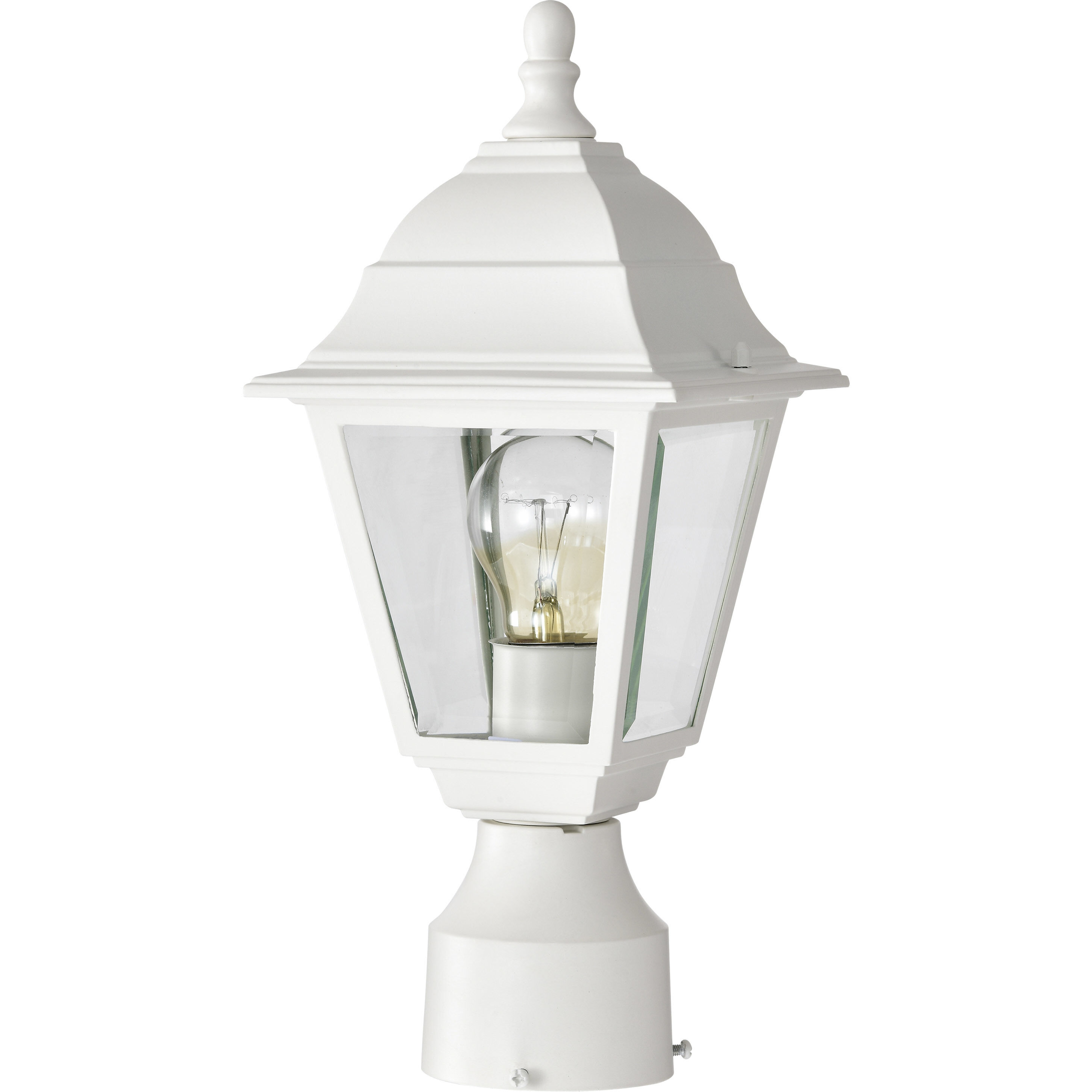 Briton 1 Light 14 inch White Outdoor Post Lantern