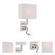 Columbo LED 10 inch Polished Steel Wall Sconce Wall Light