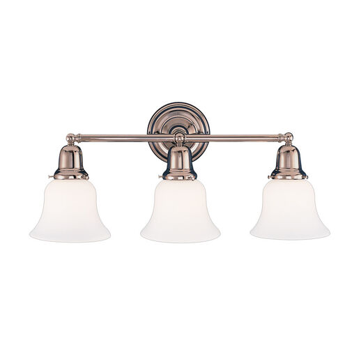 Edison 3 Light 21 inch Polished Nickel Bath And Vanity Wall Light in 341