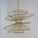 Zeta LED 26 inch Natural Aged Brass Suspension Pendant Ceiling Light