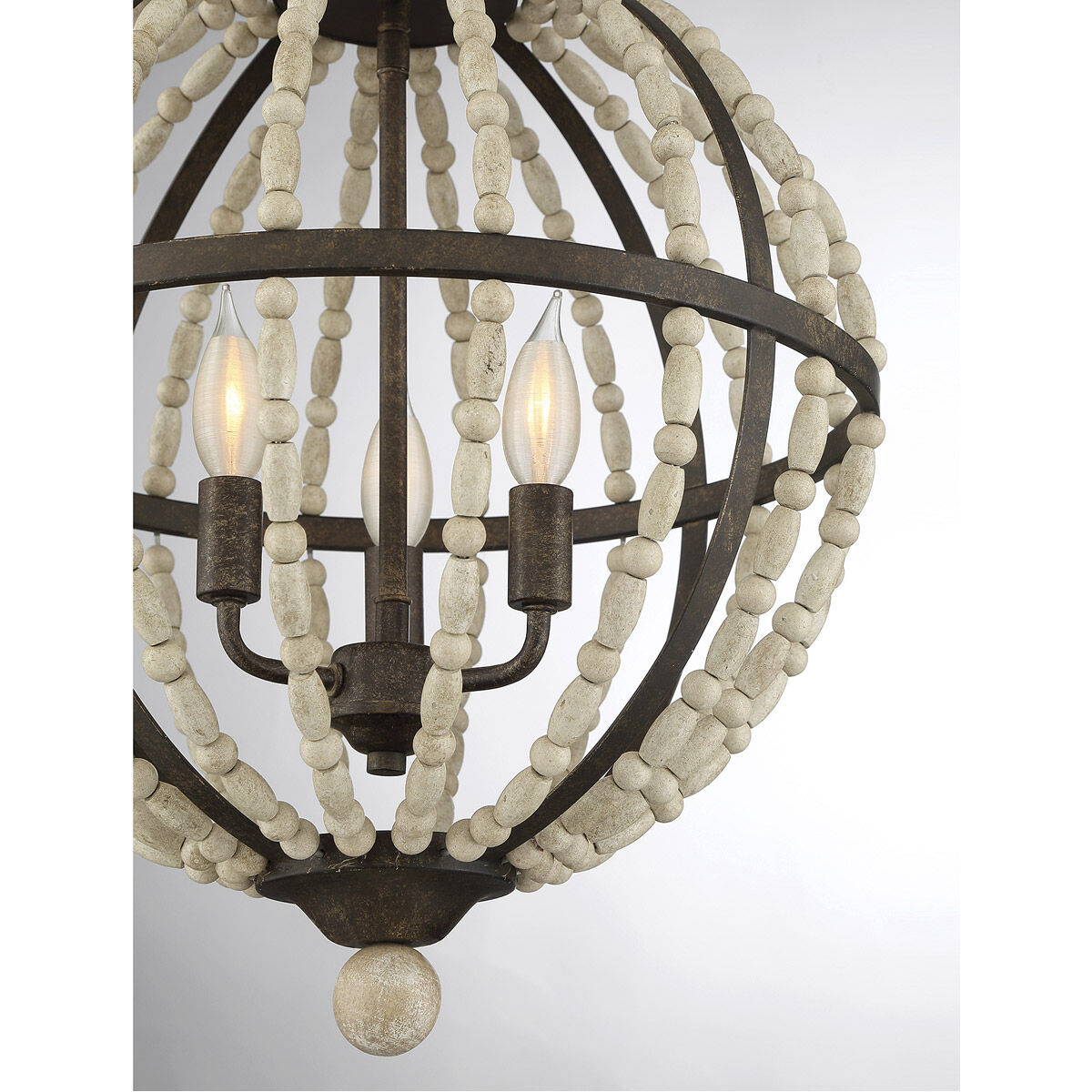 Shabby Chic 3 Light 18 inch Avignon Pendant Ceiling Light