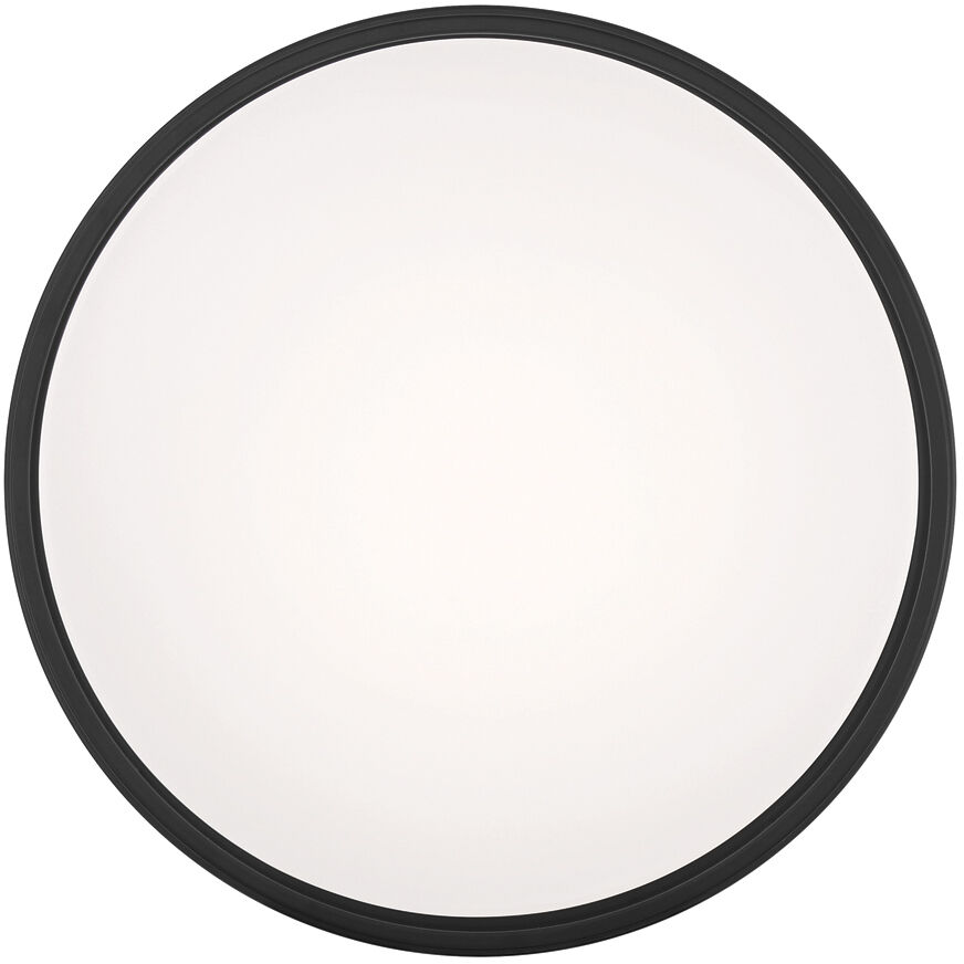 EnviroLite LED 10 inch Matte Black Flush Mount Ceiling Light