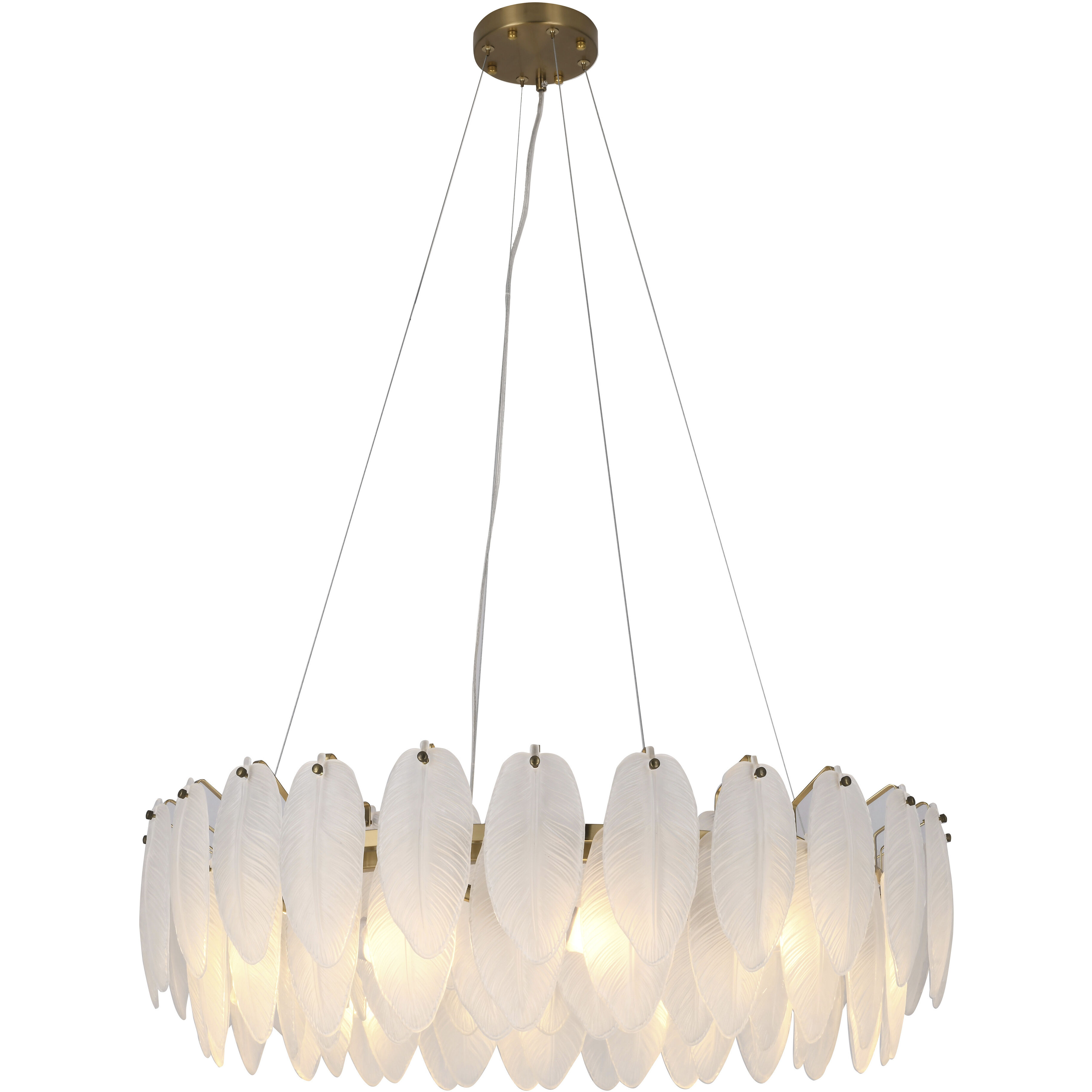 Canada 20 Light 31.5 inch Brass Chandelier Ceiling Light