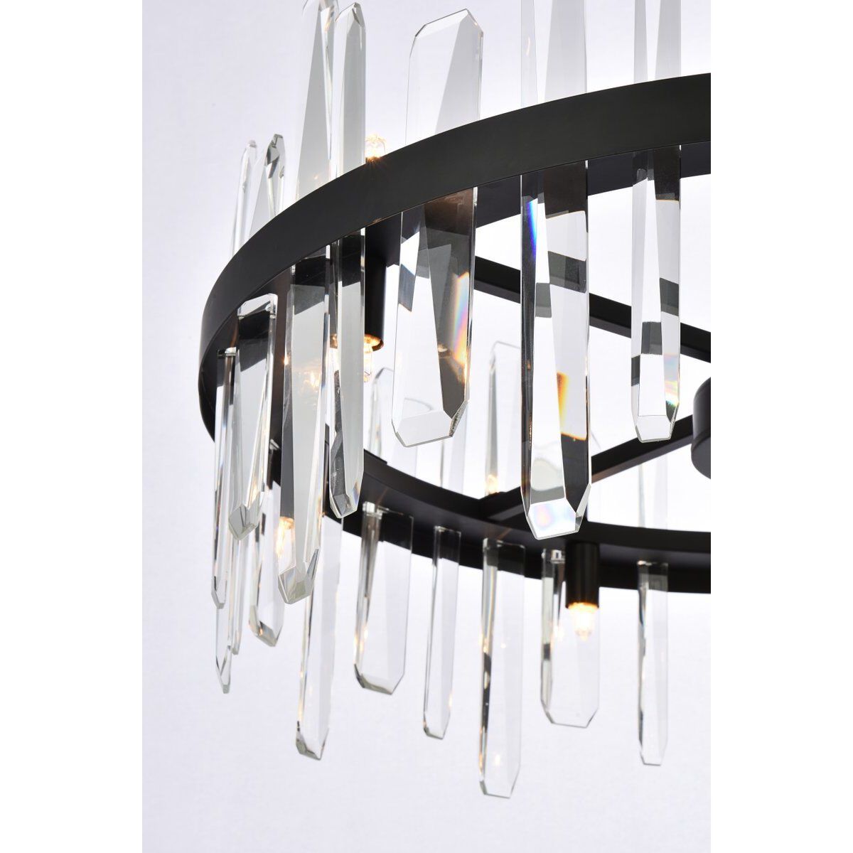 Serena 14 Light 25 inch Black Pendant Ceiling Light