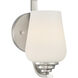 Shyloh 1 Light 5 inch Brushed Nickel Bath Light Wall Light