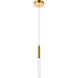 Ruelle 1 Light 5 inch Gold Pendant Ceiling Light