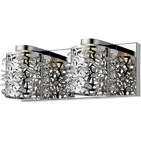 Fortuna LED 12.6 inch Chrome Vanity Wall Light in 1.98