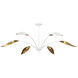Yuriko 6 Light 66.75 inch Gesso White Chandelier Ceiling Light