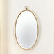 Wade 34 X 19 inch Antique Brass Mirror