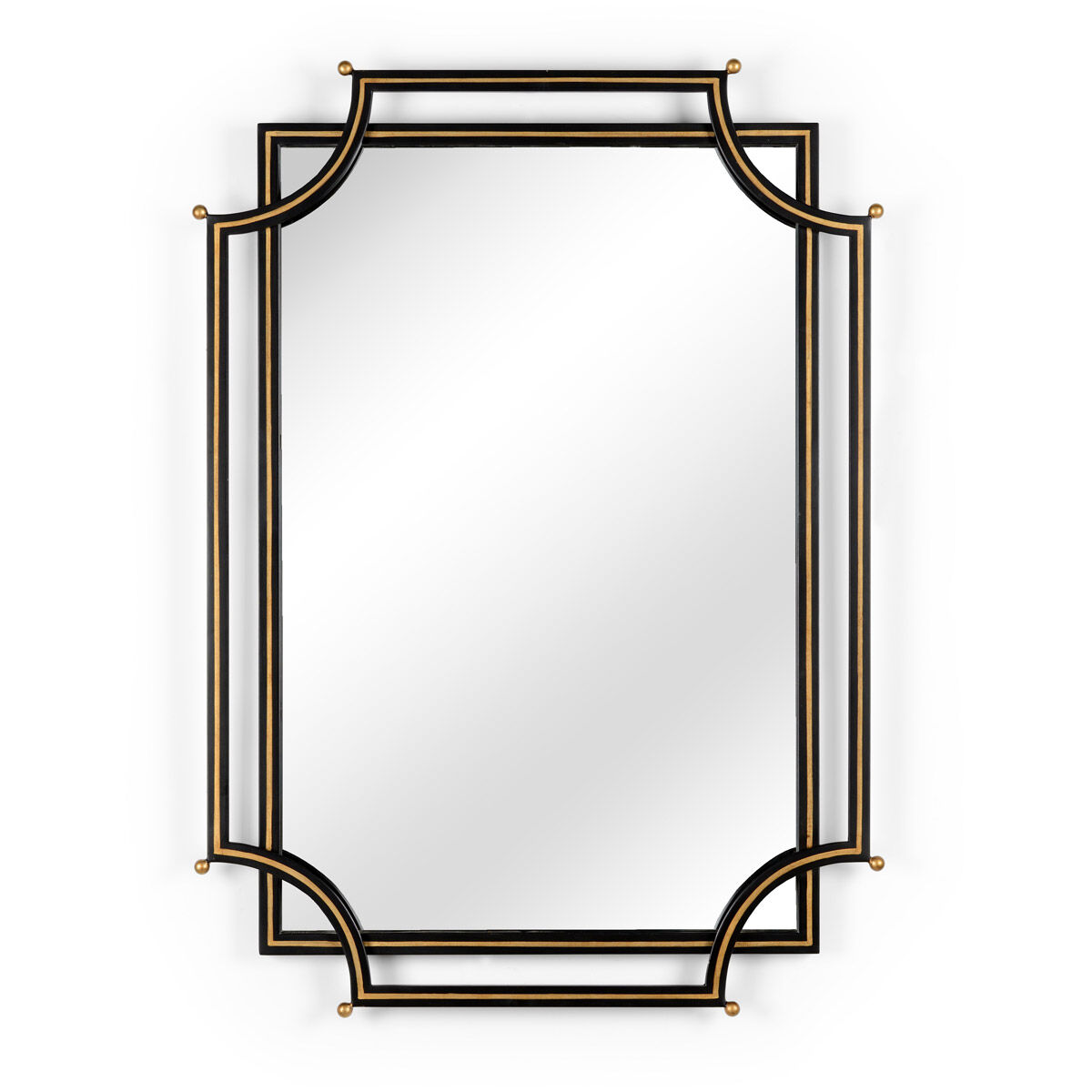 Bradshaw Orrell 45 X 33 inch Black/Gold Wall Mirror