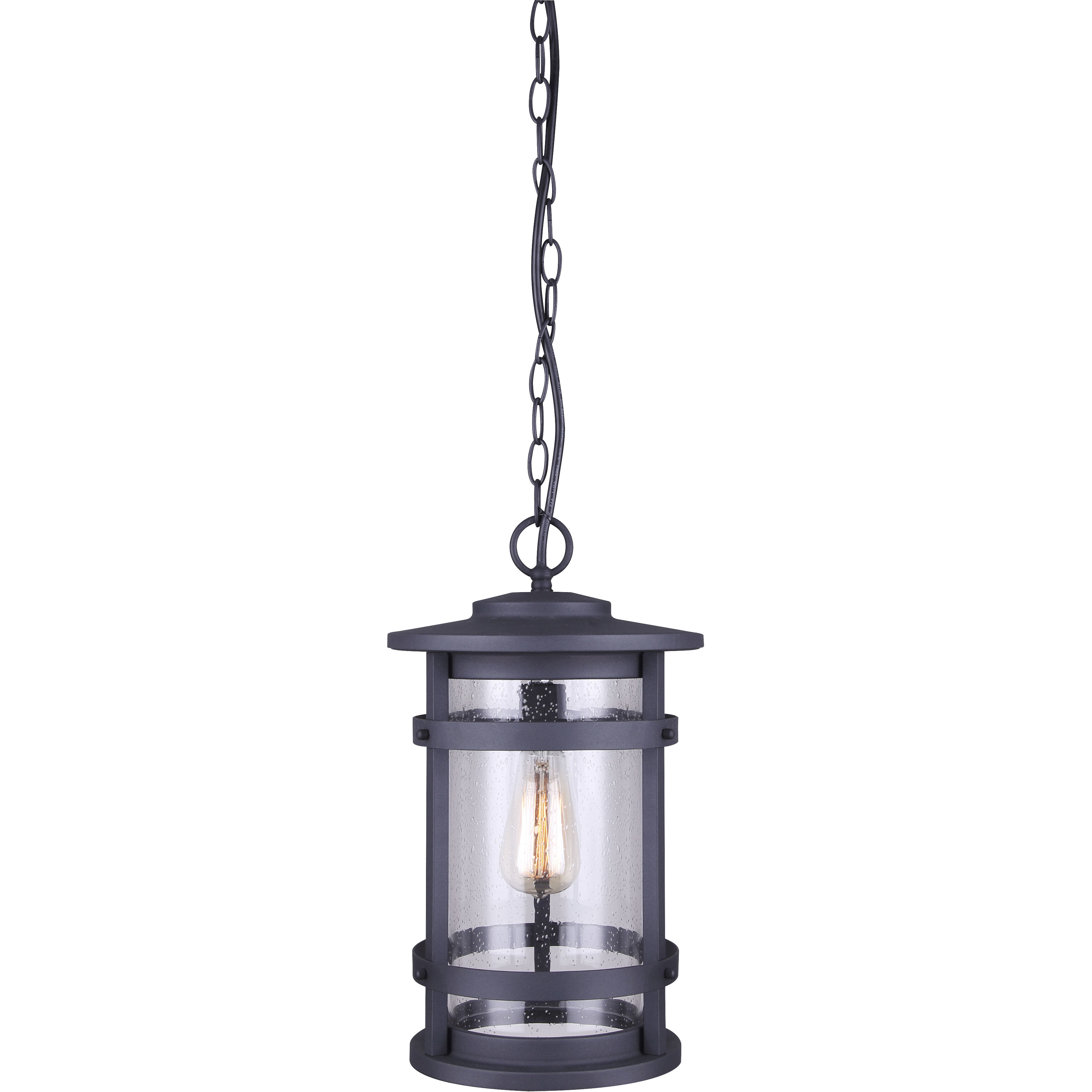 Madison 1 Light 10 inch Black Outdoor Pendant