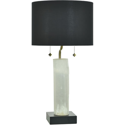 Jasper 32 inch 60 watt Black and White Table Lamp Portable Light in Black/White