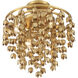 Ashgrove 6 Light 21 inch Legacy Brass Semi Flush Ceiling Light