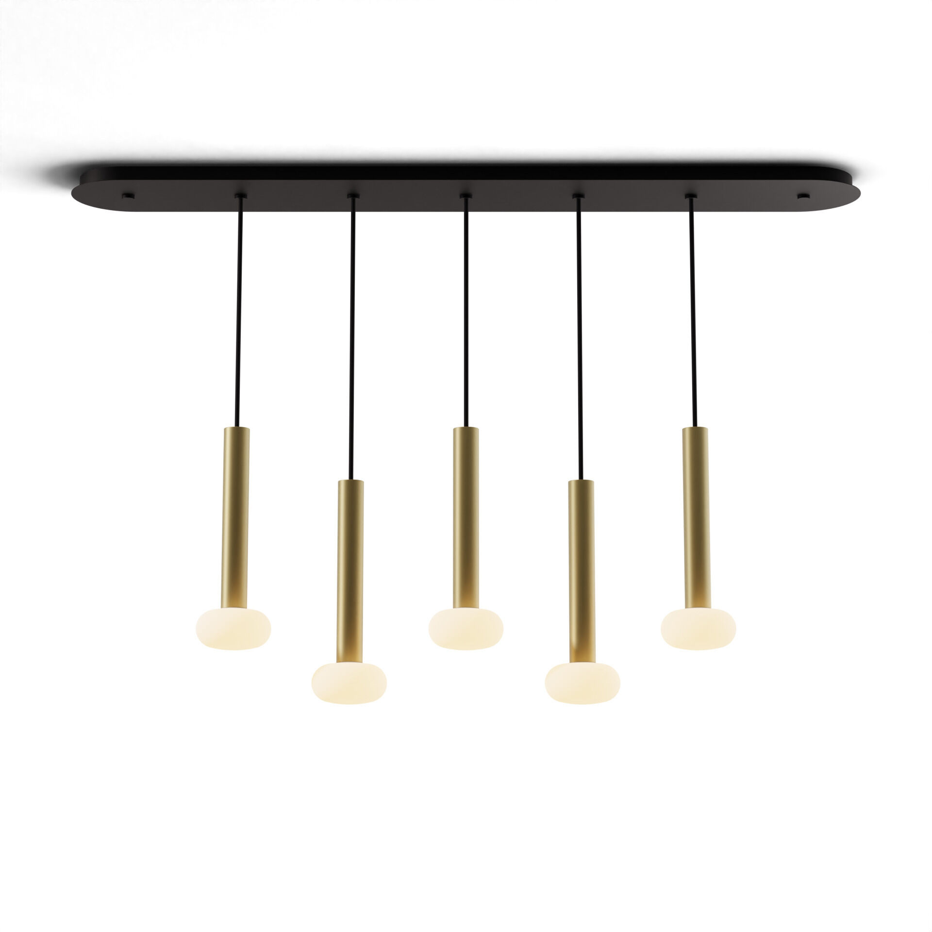 Combi LED 49 inch Brass Pendant Ceiling Light, Suspension / Flush Mount 2-in-1