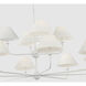 Thomas O'Brien Piaf LED 72 inch Plaster White Two Tier Chandelier Ceiling Light, Oversized