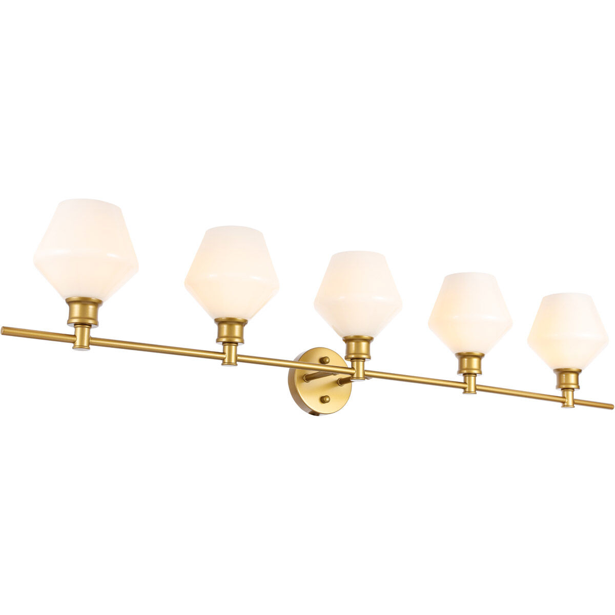 Gene 5 Light 47 inch Brass Wall sconce Wall Light