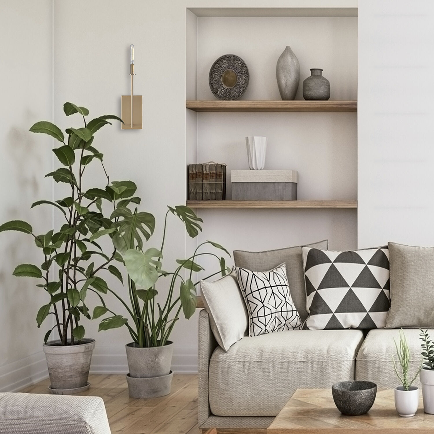 Hannasville Sconce Wall Light in Gold