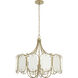 Panelist 6 Light 31.25 inch Brass Kisser Pendant Ceiling Light