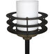 Lighthouse 25 inch 60.00 watt Matte Black with Antique Brass Accents Table Lamp Portable Light