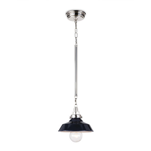 Maine 1 Light 8.5 inch Navy Pendant Ceiling Light, Small