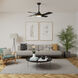 Vespucci 52 inch Matte Black Outdoor Ceiling Fan