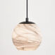 Milano LED 6.25 inch Matte Black Mini Pendant Ceiling Light