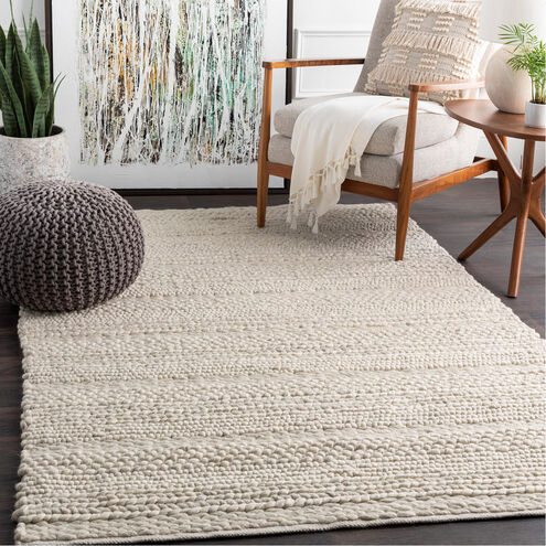 Clifton 168 X 120 inch Ivory Wool with Subtle Light Gray Accents Rug, 10ft x 14ft