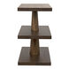 Fatima 28 X 26.5 inch Dark Walnut Side Table