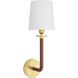 Wayman 1 Light 6 inch Antique Brass Sconce Wall Light