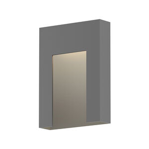 Inset LED 11 inch Textured Gray Indoor-Outdoor Sconce, Inside-Out