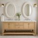 Athena 40.25 X 24.25 inch Matte White and Whitewash Seagrass Wall Mirror