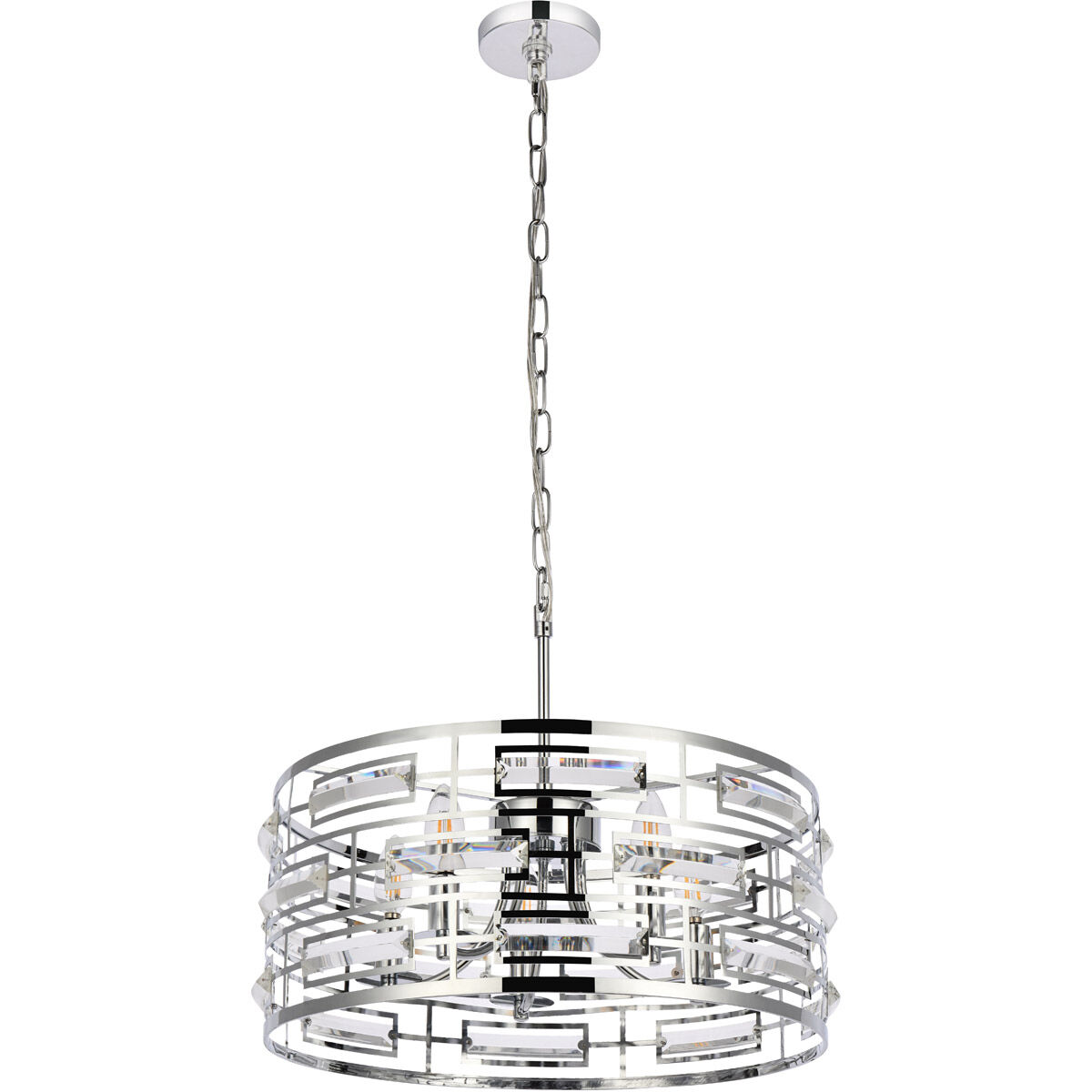 Kennedy 5 Light 19 inch Chrome Pendant Ceiling Light