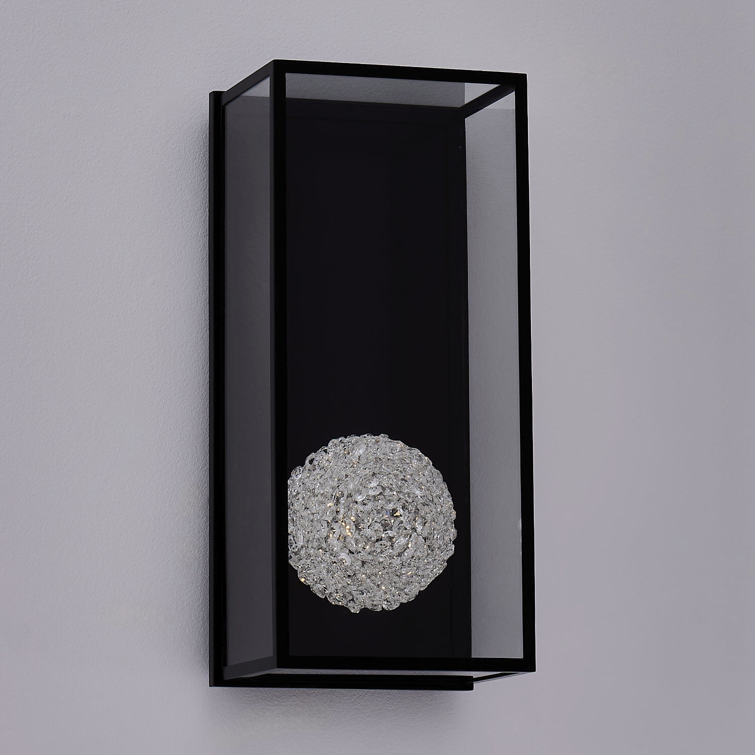 Lina 22 inch Matte Black Outdoor Wall Sconce