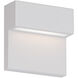 Balance LED 6 inch White Outdoor Wall Light in 4000K, dweLED