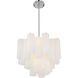Addis 4 Light 17.75 inch Polished Chrome Chandelier Ceiling Light in White