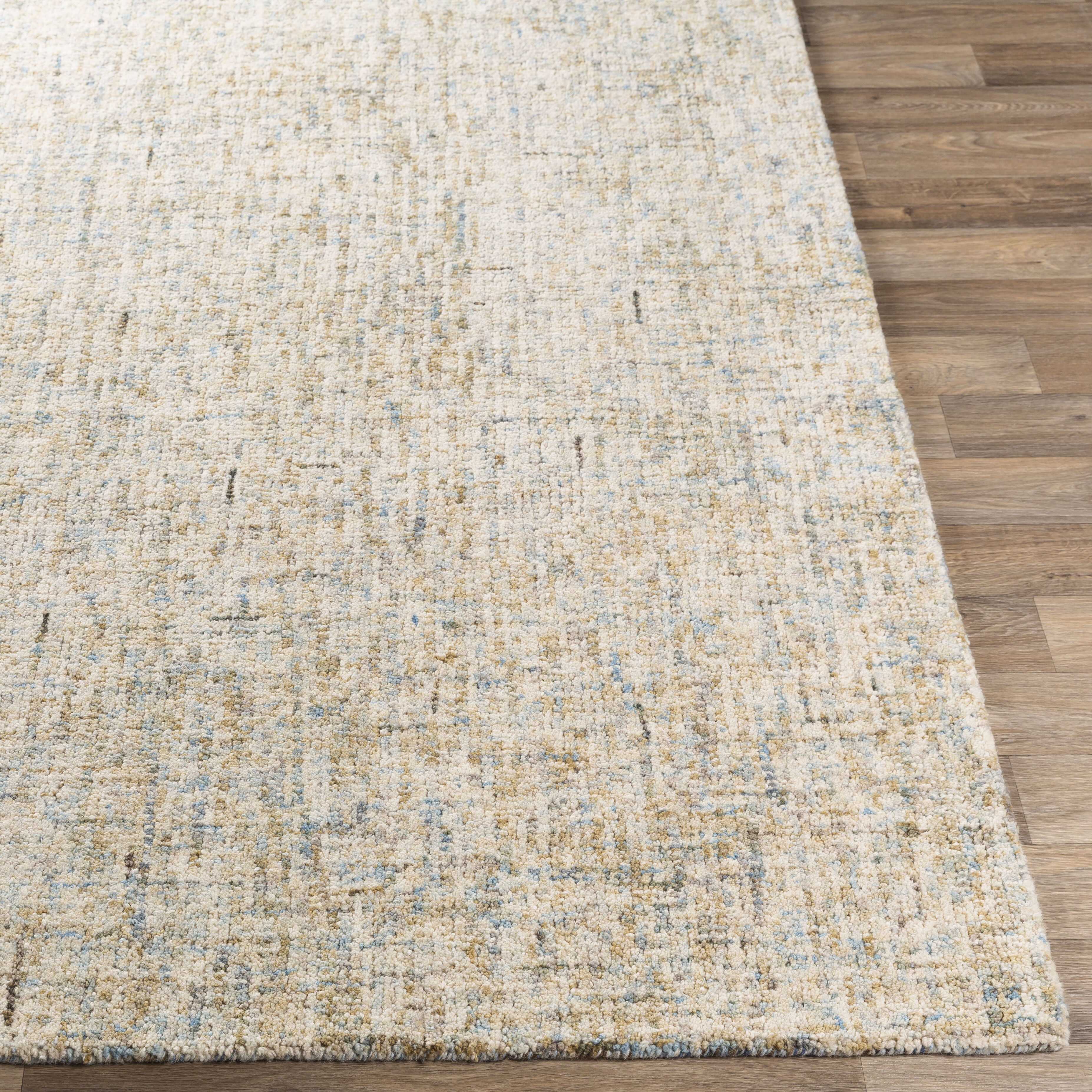 Emily 108 X 72 inch Dark Green Rug in 6 x 9, Rectangle