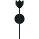 Vintage LED 5 inch Matte Black Wall Sconce Wall Light