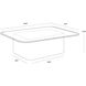 Amadeus 43.25 X 37.5 inch Grey / Antique Brass Coffee Table