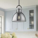 Alora Mood Waldo 1 Light 14 inch Matte Black Pendant Ceiling Light in Smoke Glass