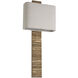 Anne-Marie Barton Fumar Tail Sconce Wall Light in Ridged Tombac