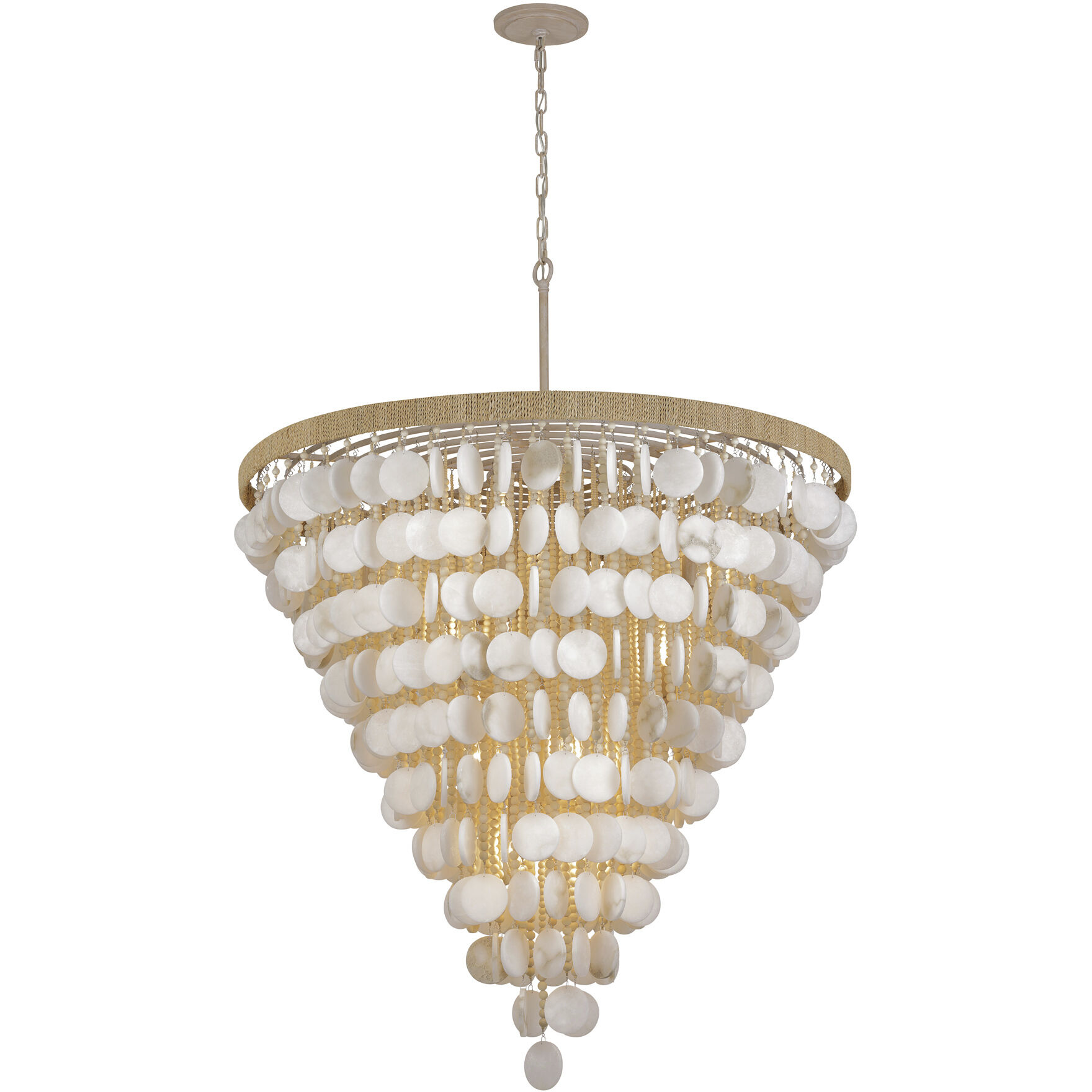 Metropolitan N1919 759 Aurelia s Cove 15 Light 40 inch Autumn White Pendant Ceiling Light