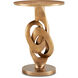 Kadali 17 inch Antique Brass Accent Table