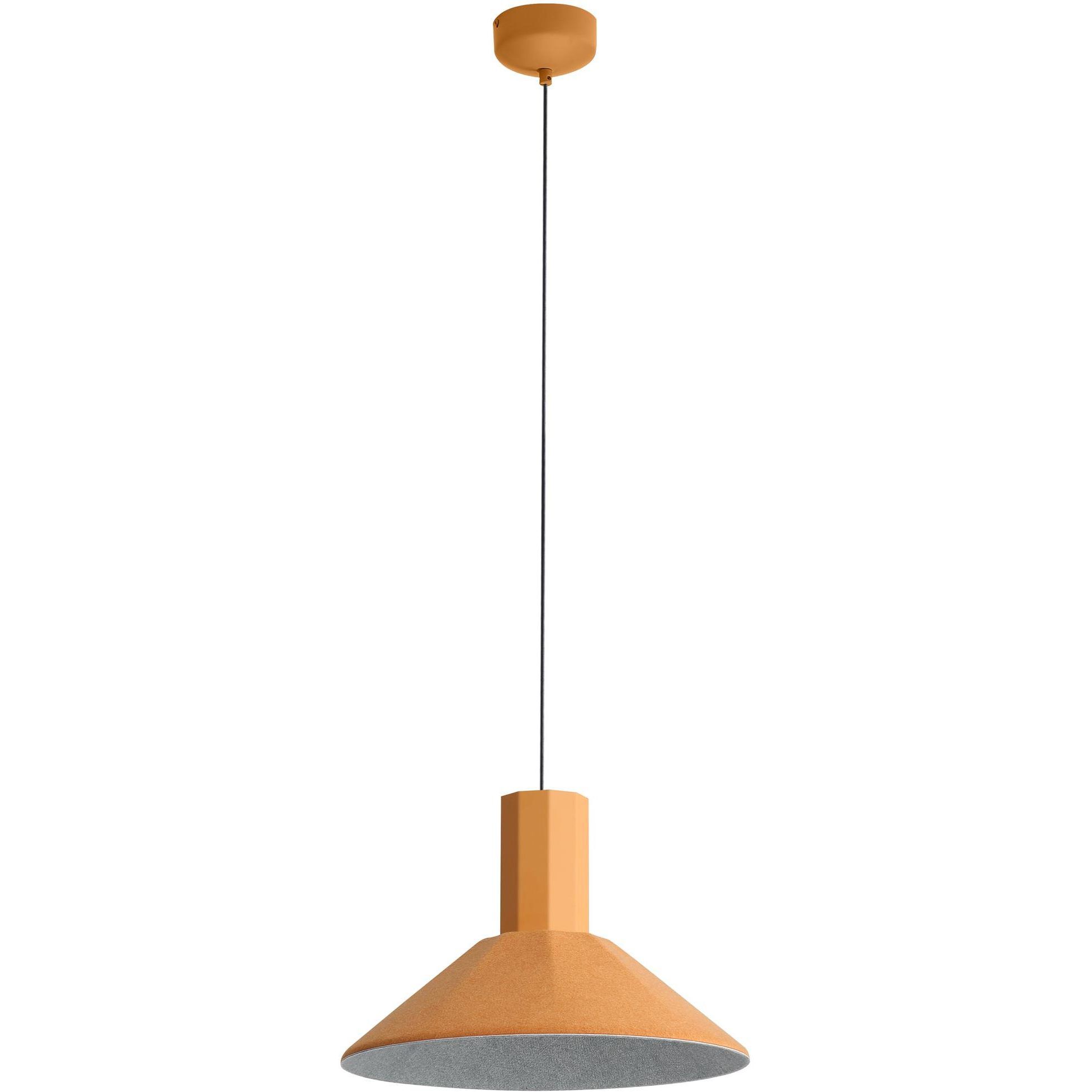 Faroe Pendant Ceiling Light in Earth Yellow/Grey